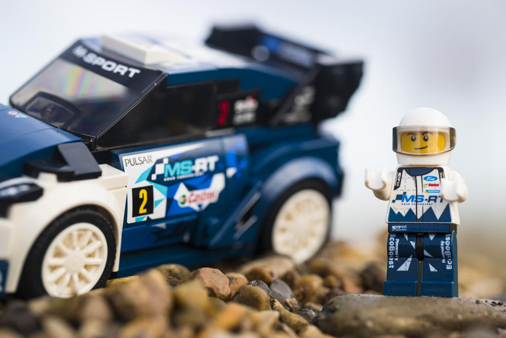 Lego Ford Fiesta WRC M-Sport et son pilote
